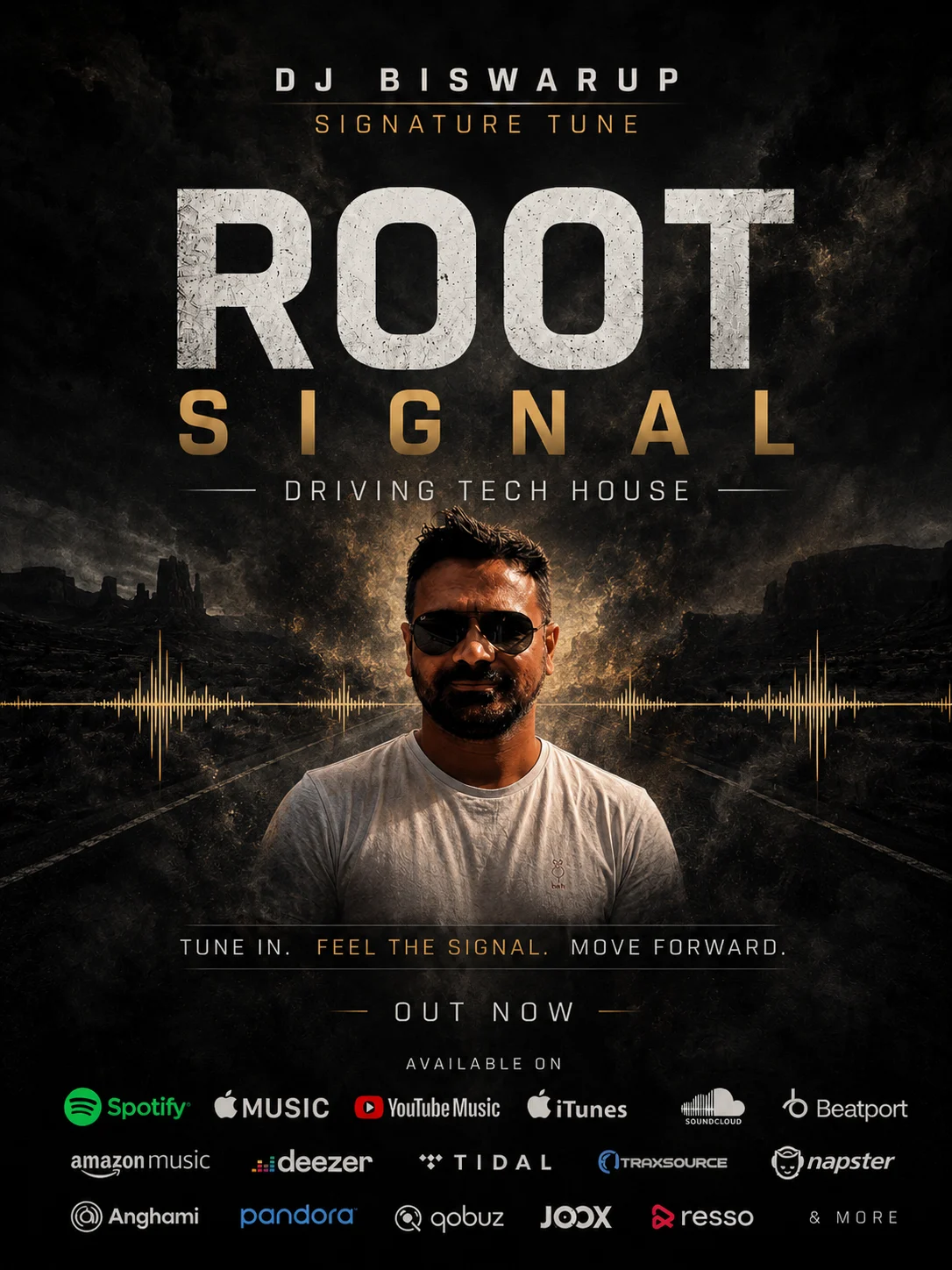 DJ Biswarup Root Signal — Driving Tech House release poster